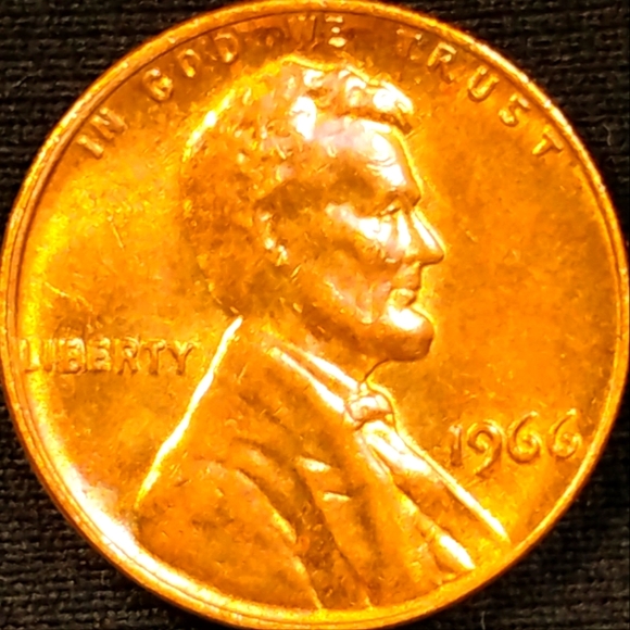 💥1966 P Lincoln Penny💥 In Brilliant Condition🔥💯👍 - Picture 2 of 9